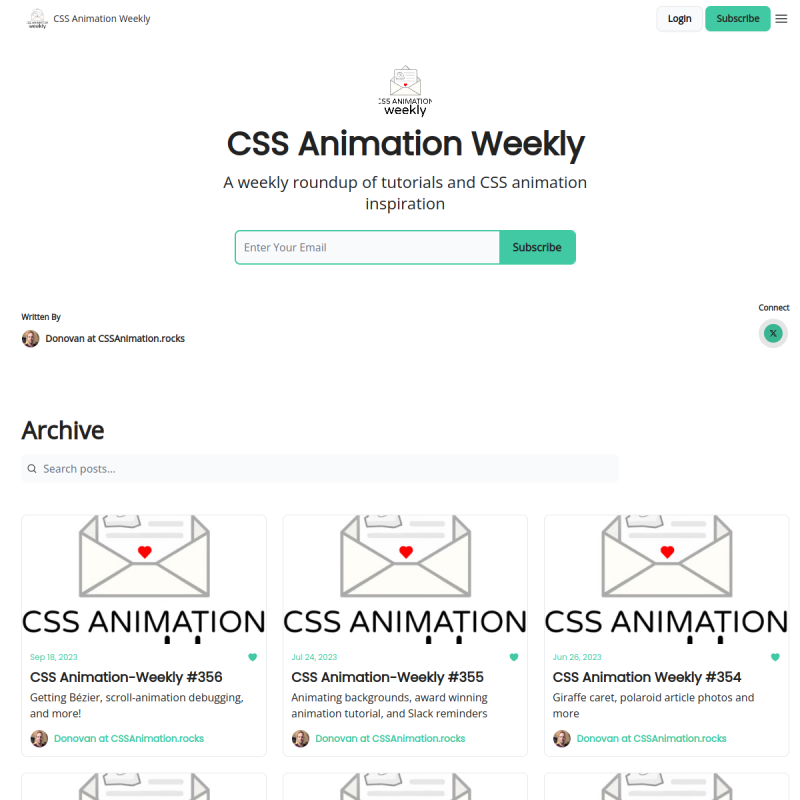 CSS Animation Weekly